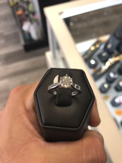 14K White Gold .77 ct.