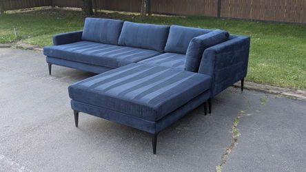 West elm andes 3 piece sectional sofa