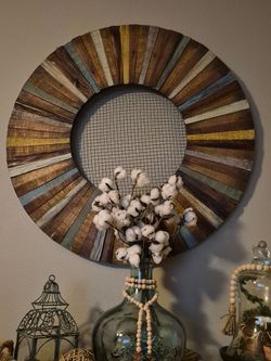 Rustic 36" diameter wall frame!