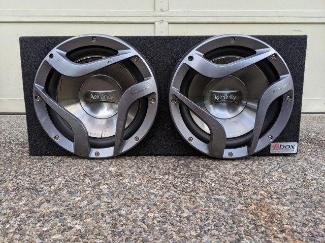 Pioneer Infinity 1262W Dual 12 Subwoofers Subs In Box