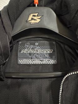 Men’s medium Field Sheer brand motorcycle jacket with hood