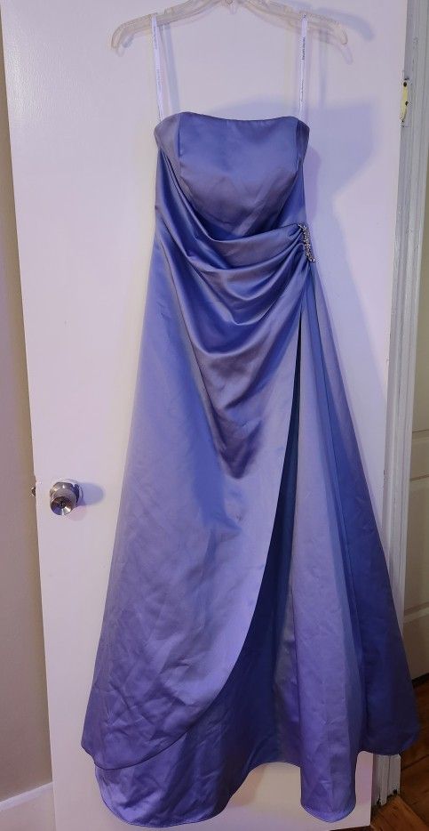 David's Bridal Dress 8567 Blue Size 8 New