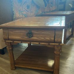 Oak Side Tables 