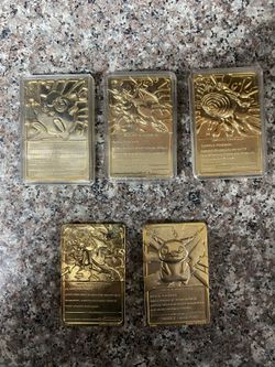 1999 Limited Edition 23k Gold-Plated Trading Card featuring  Pokémon