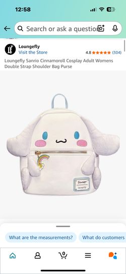 Loungefly Sanrio Cinnamoroll Cosplay Adult Womens Double Strap Shoulder Bag Purse