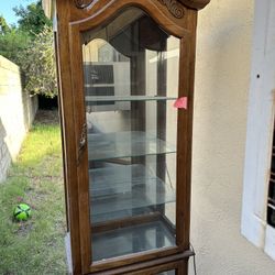 Wood Display Cabinet