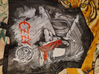 OZZY OSBOURNE VINTAGE LEATHER BIKER VEST!!