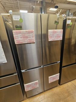 Samsung Stainless steel refrigerator 36 inch wide 4 doors 