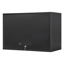 Metal Garage Wall Cabinet with Doors and Shelves, Wall Mounted Metal Storage Cabinet, Floating Garage Tool Cabinet for Garage, Basement, Kitchen, Ware