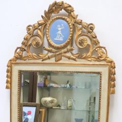 19th C. French Gilt & Jasperware Mirror