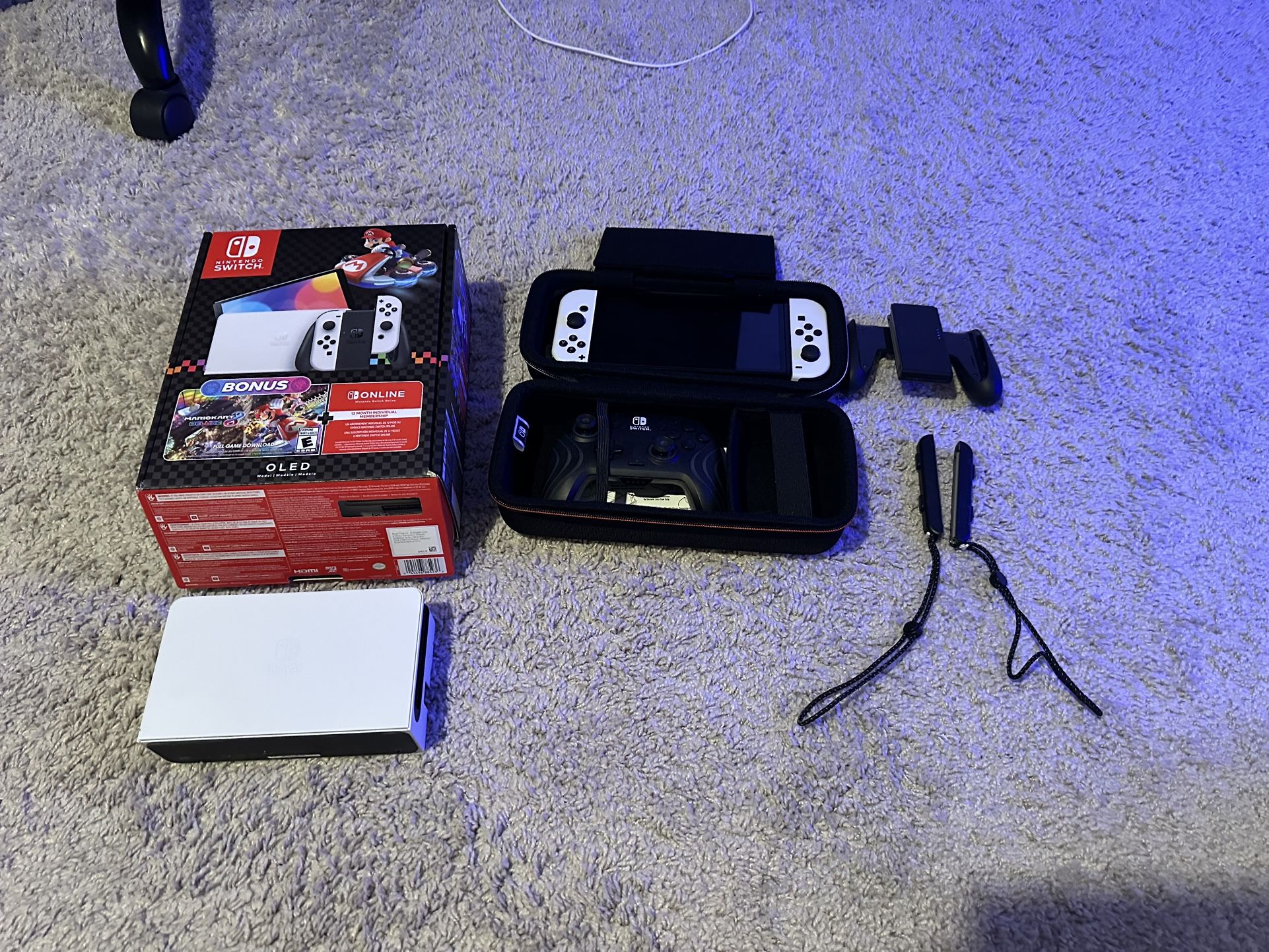Nintendo Switch Oled with 512 gb sd card | Accessories | Games (Negotiable)