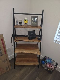 Wooden shelf stand