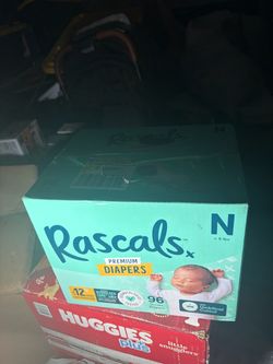 Rascals Premium Diapers Size Newborn 96 Count