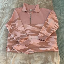Women’s 1/2 Zip Sweatshirt By Pink