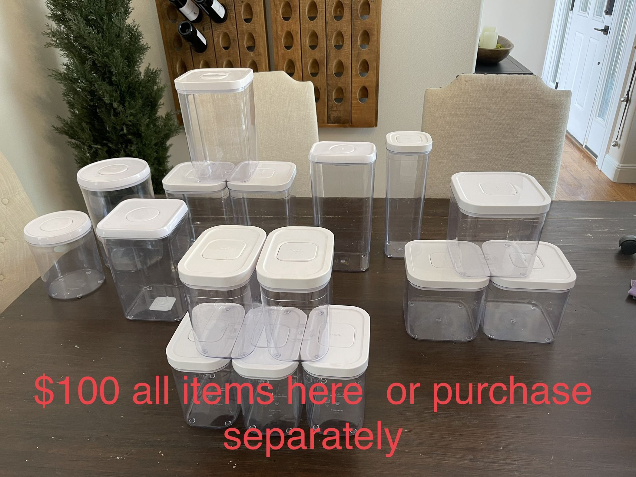 OXO Pop Top Containers For Storage and Pantry for Sale in Woodland, WA OfferUp