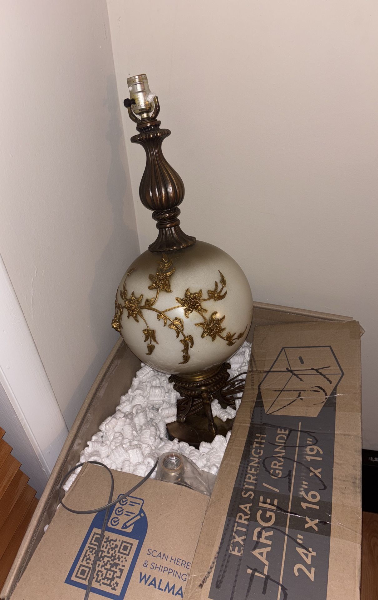Two Antique Italian Ormula Lamps 