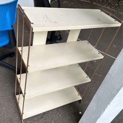 Metal Four Shelves Storage Unit 