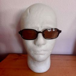 Kenneth Cole Vintage Brown/Silver Sunglasses Metal Frame