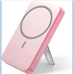 10000mAh Wireless Power Bank with Stand, USB C PD 20W Fast Charging Powerbank, Magnetic Battery Pack Compatible for iPhone 17/16/15/14/13/12 Series - 