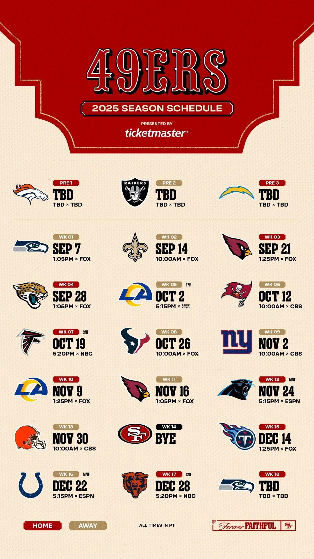 San Francisco 49ers Season Tickets