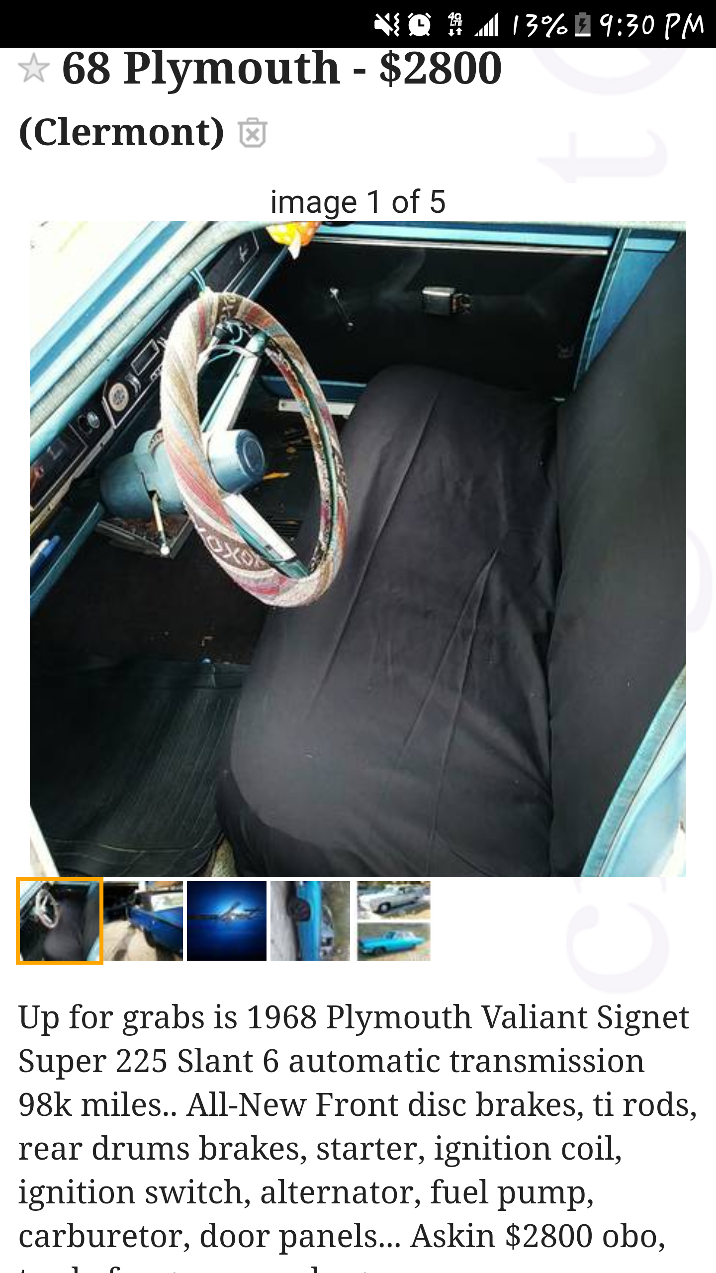 68 plymouth valiant