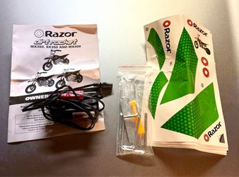 Razor Dirt Rocket MX350 SX350 & MX400 Charger Tools & Stickers