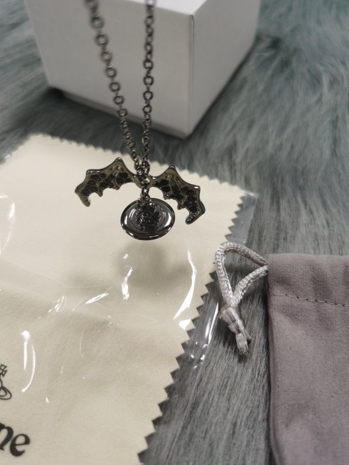 Vivienne Westwood Black Bat Necklace