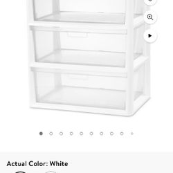 White Storage Drawer
