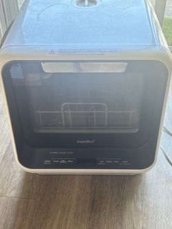 COMFEE Portable Countertop Dishwasher – Compact, White