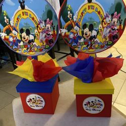 Birthday Party Center Pieces —- $10 Each