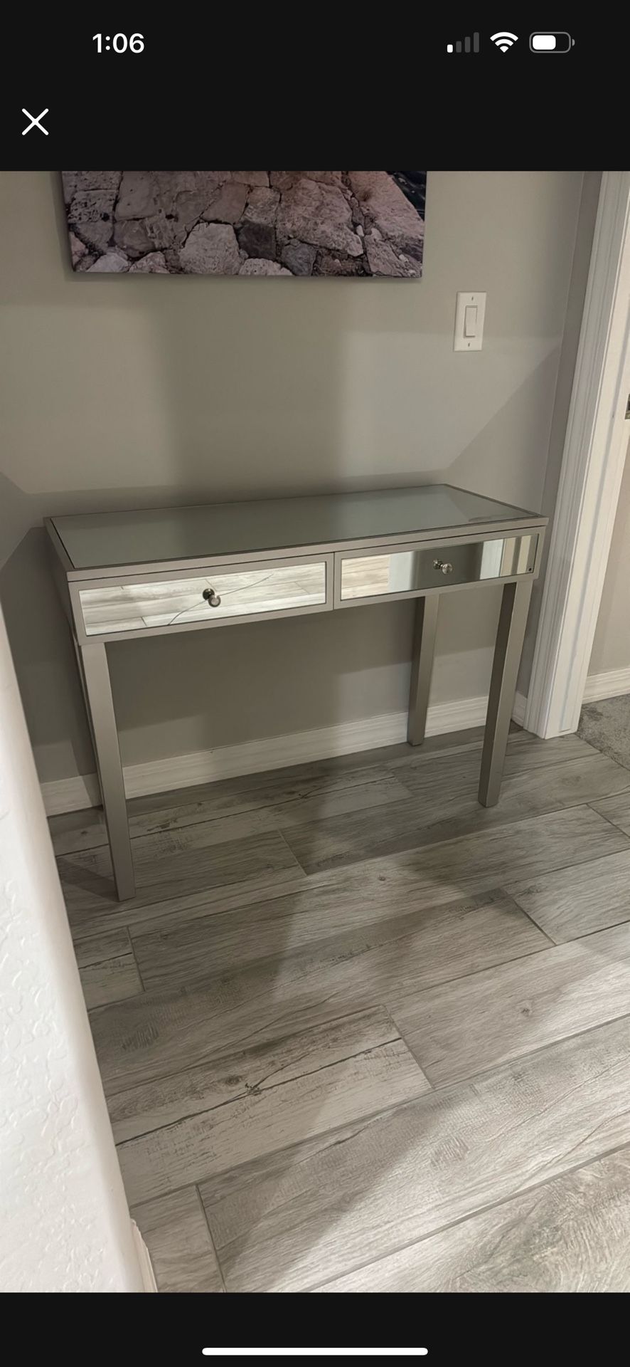 Consolé Table Mirrored