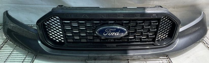 FORD RANGER XLT FRONT BUMPER COVER GRILLE W/O SENSORS GRAY (M7) 19-23 