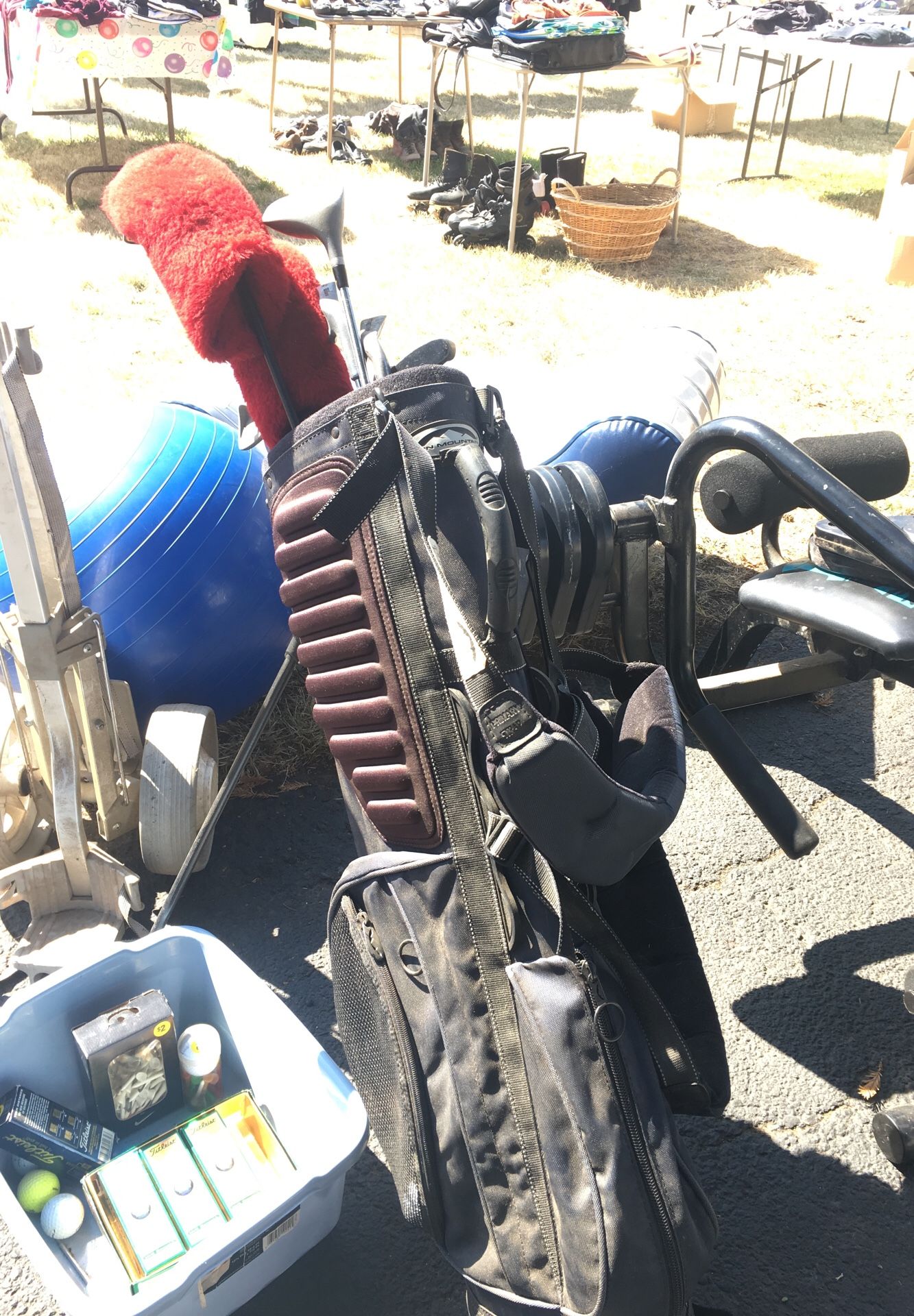 Wilson golf clubs with bag