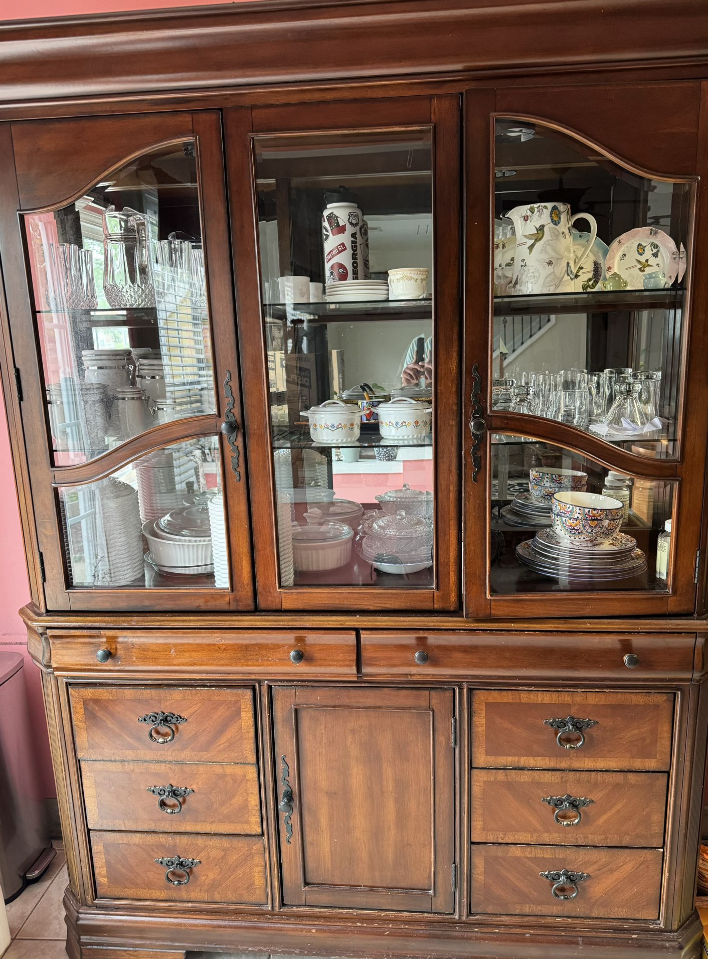 China Cabinet and Hutch