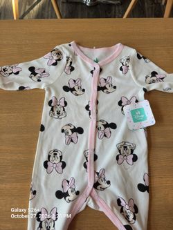 Disney Baby Minnie Mouse Footed Romper