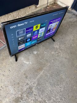 24” ONN Roku smart TV Flat Screen Television no remote