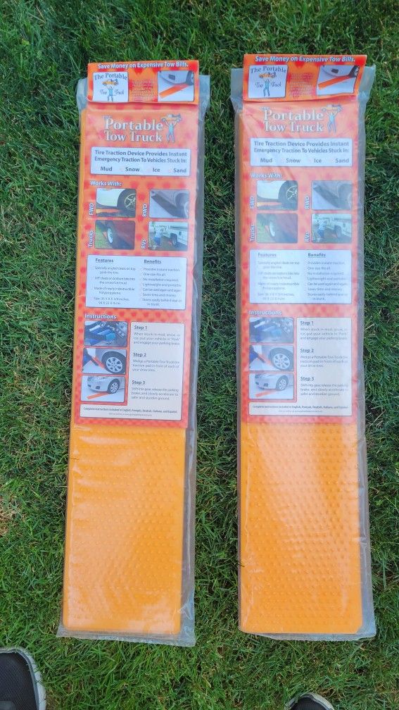Portable Tow Truck Tire Traction Device