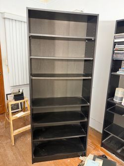 Bookcase black 29’5/71’5 inches