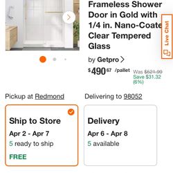 Frameless Glass Shower 