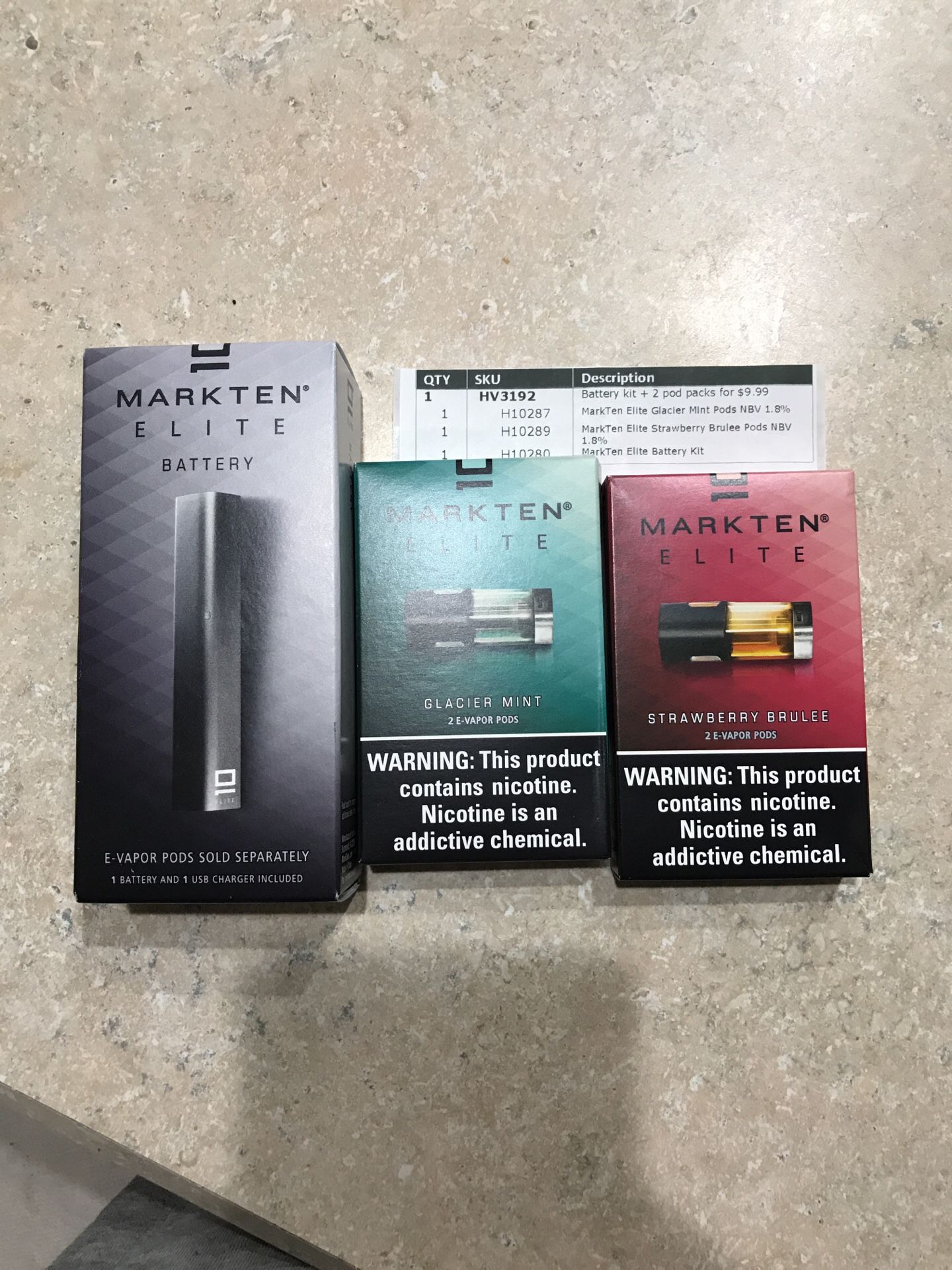 Mark Ten Elite battery and 2 pod packs for Sale in Orlando, FL - OfferUp