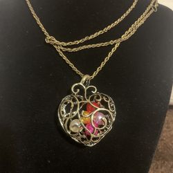Brass Heart Pendant 