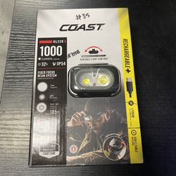 Coast RL22R 1000 Lumens Rechargeable Battery LED Power Headlamp