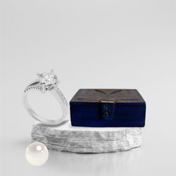 Jewelry Treasure Box Hand Crafted With Leather 