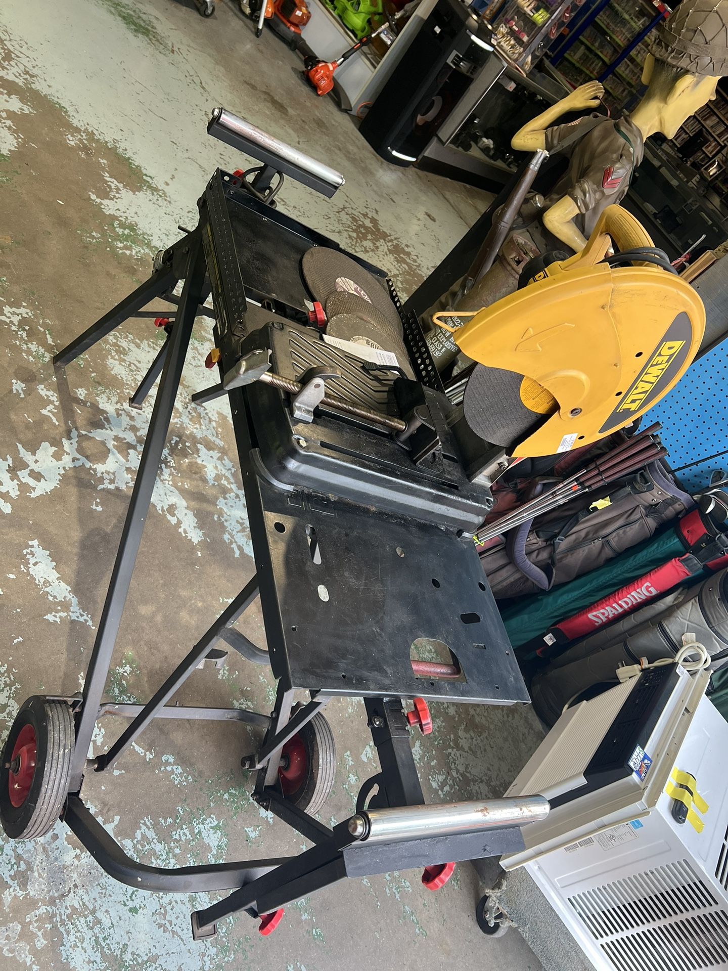 DeWalt 14” chopsaw with stand model DW871 pick up only