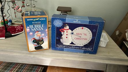 Fun Christmas, bubble Santa, and musical countdown calendar