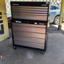 Husky Tools 5-Drawer Top 5-Drawer Bottom 2pc Rolling Toolbox Tool Box