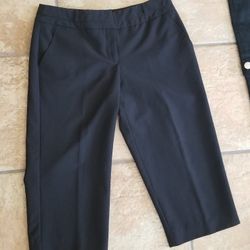 Worthington Petite Modern Fit Women's Size 4P Black Plants