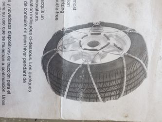 Tire Chain. Pair Snow Tire Cables 