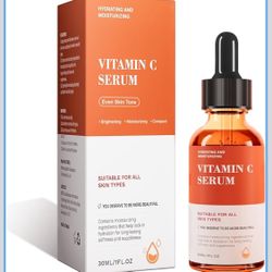 Vitamin C Serum For Face-Anti Aging & Wrinkle Facial Serum With Vitamin C,Sodium Hyaluronate,Vitamin E And More,Skin Brightening Serum For Dark Spots,