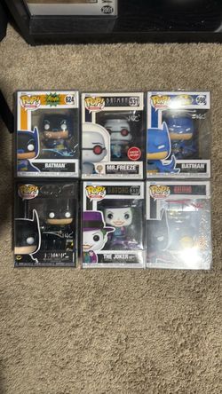 Batman signed Funkos